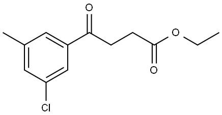 Ethyl 3-chloro-5-methyl-γ-oxobenzenebutanoate Structure