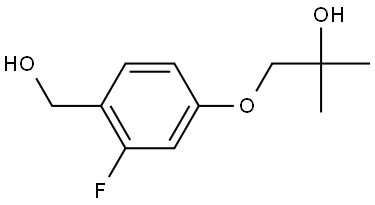 2-Fluoro-4-(2-hydroxy-2-methylpropoxy)benzenemethanol Structure