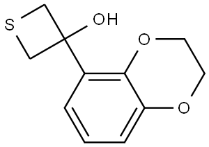 3-(2,3-Dihydro-1,4-benzodioxin-5-yl)-3-thietanol Structure