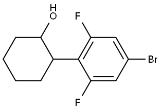 2-(4-Bromo-2,6-difluorophenyl)cyclohexanol Structure