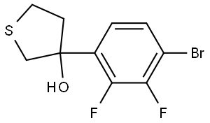 3-(4-Bromo-2,3-difluorophenyl)tetrahydrothiophene-3-ol Structure