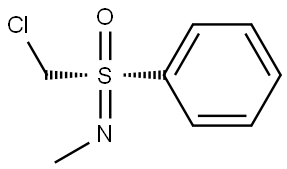 Methanamine, N-[(R)-(chloromethyl)oxidophenyl-λ4-sulfanylidene]- Structure