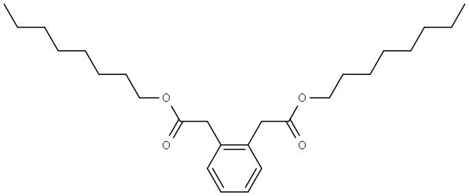 1,2-Benzenediacetic acid, 1,2-dioctyl ester Structure