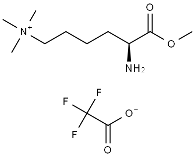 1-Hexanaminium, 5-amino-6-methoxy-N,N,N-trimethyl-6-oxo-, (5S)-, 2,2,2-trifluoroacetate (1:1) Structure