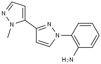 2-(2'-methyl-1H,2'H-3,3'-bipyrazol-1-yl)aniline Structure