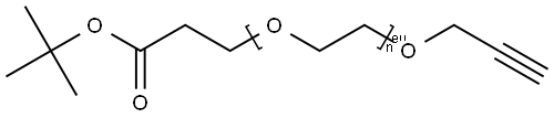 Propargyl-PEG14-t-butyl ester Structure