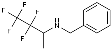 N-benzyl-3,3,4,4,4-pentafluorobutan-2-amine Structure