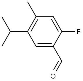 2-Fluoro-5-isopropyl-4-methylbenzaldehyde Structure