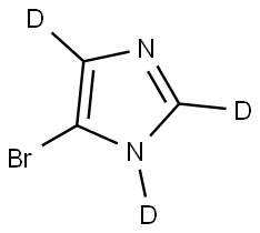 4-bromo-1H-imidazole-1,2,5-d3 Structure