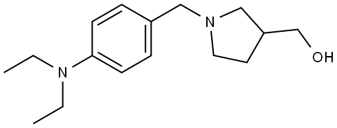 (1-(4-(diethylamino)benzyl)pyrrolidin-3-yl)methanol Structure