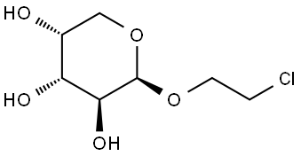 β-D-Arabinopyranoside, 2-chloroethyl Structure