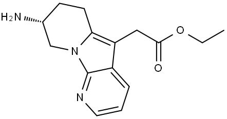 Ethyl (8R)-8-amino-6,7,8,9-tetrahydropyrido[3,2-b]indolizine Structure