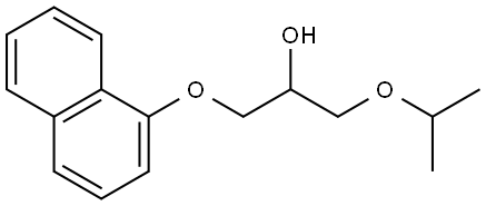 1-isopropoxy-3-(naphthalen-1-yloxy)propan-2-ol Structure