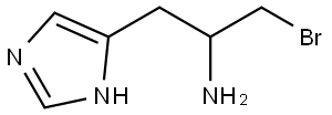 1-bromo-3-(1H-imidazol-4-yl)propan-2-amine 구조식 이미지