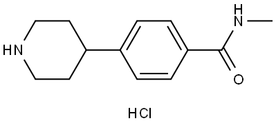 N-methyl-4-(piperidin-4-yl)benzamide hydrochloride Structure