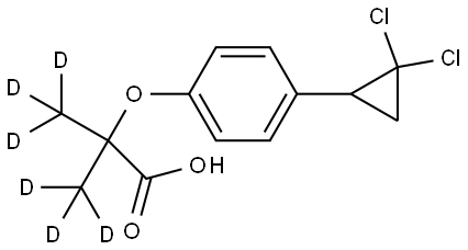 Ciprofibrate D6Q: What is 
Ciprofibrate D6 Q: What is the CAS Number of 
Ciprofibrate D6 Q: What is the storage condition of 
Ciprofibrate D6 Q: What are the applications of 
Ciprofibrate D6 Structure