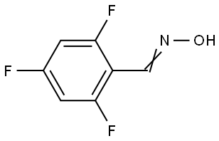 (E)-2,4,6-trifluorobenzaldehyde oxime Structure