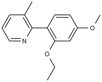 2-(2-Ethoxy-4-methoxyphenyl)-3-methylpyridine Structure