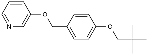 3-[[4-(2,2-Dimethylpropoxy)phenyl]methoxy]pyridine Structure