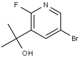 5-Bromo-2-fluoro-α,α-dimethyl-3-pyridinemethanol Structure