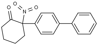 2-([1,1'-biphenyl]-4-yl)-2-nitrocyclohexan-1-one Structure