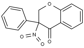 3-nitro-3-phenylchroman-4-one Structure