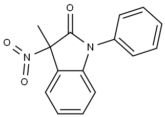 3-methyl-3-nitro-1-phenylindolin-2-one Structure