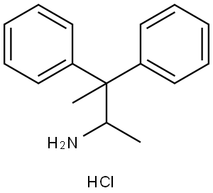 3,3-diphenylbutan-2-amine hydrochloride Structure