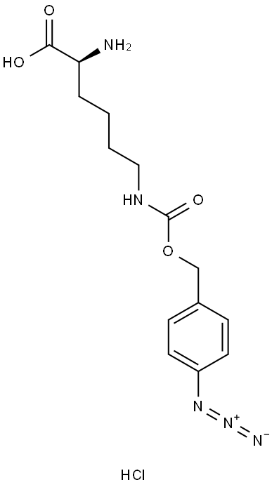 H-L-Lys(4-N3-Z)-OH hydrochloride Structure