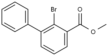 [1,1′-Biphenyl]-3-carboxylic acid, 2-bromo-, methyl ester Structure