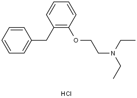 1-[2-Benzylphenoxy]-2-diethylaminoethane hydrochloride Structure