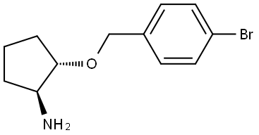 (1S,2S)-2-[(4-bromophenyl)methoxy]cyclopentan-1-amine Structure