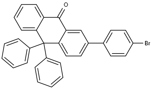 2-(4-bromophenyl)-10,10-diphenyl-10H-anthrone Structure