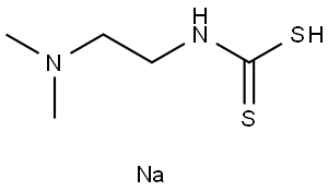 sodium (2-(dimethylamino)ethyl)carbamodithioate Structure