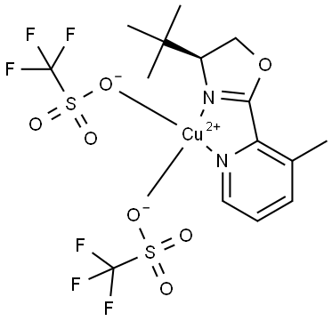 C15H18CuF6N2O7S2 Structure