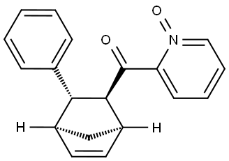 rel-(1-Oxido-2-pyridinyl)[(1R,2S,3S,4S)-3-phenylbicyclo[2.2.1]hept-5-en-2-yl]met… Structure