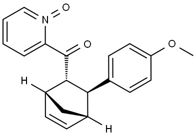 rel-[(1R,2S,3S,4S)-3-(4-Methoxyphenyl)bicyclo[2.2.1]hept-5-en-2-yl](1-oxido-2-py… Structure