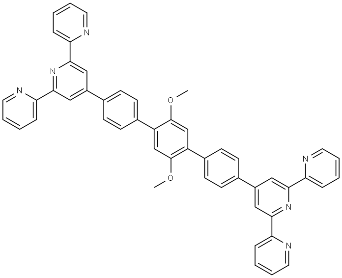 [1,4-methoxy-2,5-bis (4'-benzene-4'-tripyridine] benzene Structure