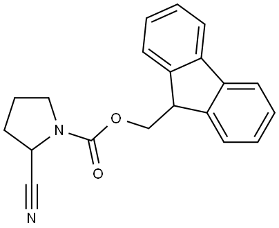 (9H-fluoren-9-yl)methyl 2-cyanopyrrolidine-1-carboxylate Structure