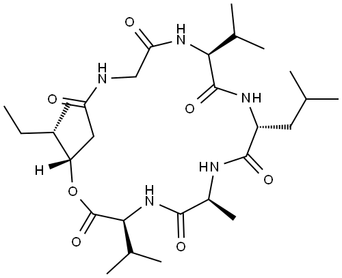 Nodupetide Structure