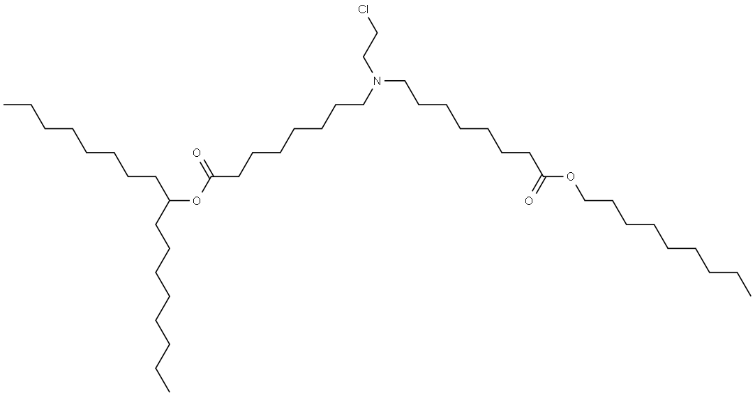 heptadecan-9-yl 8-((2-chloroethyl)(8-(nonyloxy)-8-oxooctyl)amino)octanoate Structure