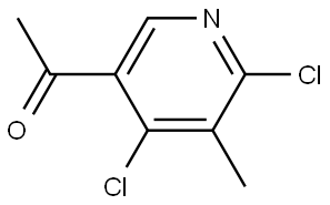 1-(4,6-Dichloro-5-methyl-3-pyridinyl)ethanone Structure