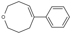 5-PHENYL-3,4,7,8-TETRAHYDRO-2H-OXOCINE Structure