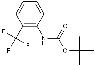 Carbamic acid, N-[2-fluoro-6-(trifluoromethyl)phenyl]-, 1,1-dimethylethyl ester Structure