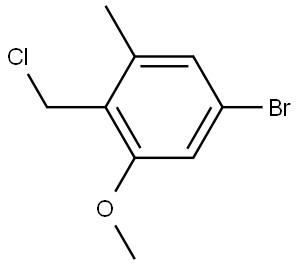 5-Bromo-2-(chloromethyl)-1-methoxy-3-methylbenzene Structure