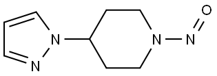 1-nitroso-4-(1H-pyrazol-1-yl)piperidine Structure