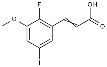 3-(2-Fluoro-5-iodo-3-methoxyphenyl)-2-propenoic acid Structure