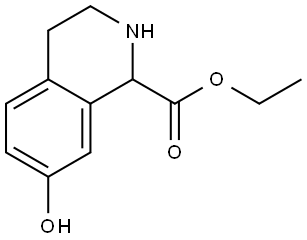 ethyl 7-hydroxy-1,2,3,4-tetrahydroisoquinoline-1-carboxylate hydrobromide Structure