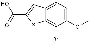 7-bromo-6-methoxybenzo[b]thiophene-2-carboxylic acid Structure