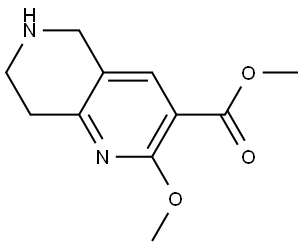 Methyl 2-methoxy-5,6,7,8-tetrahydro-1,6-naphthyridine-3-carboxylate Structure